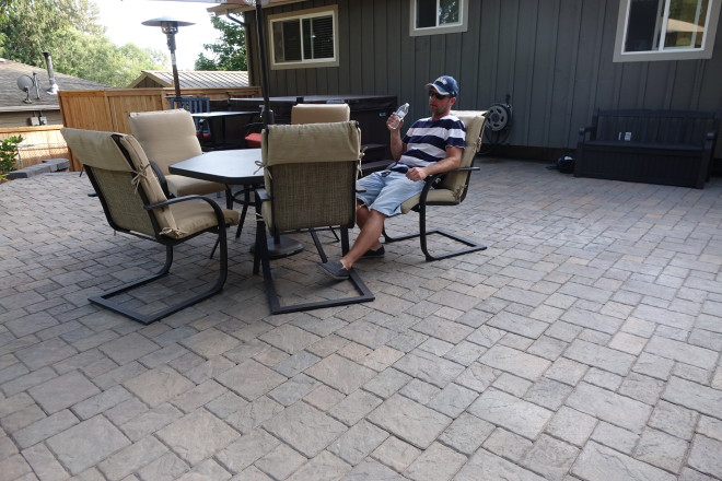 Northwest Blend Dominion Slate Patio (project by Dreamscapes)