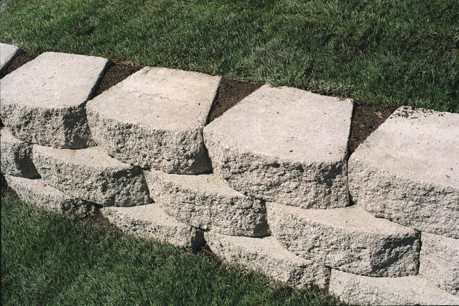 Finished Retaining Wall with Back Fill