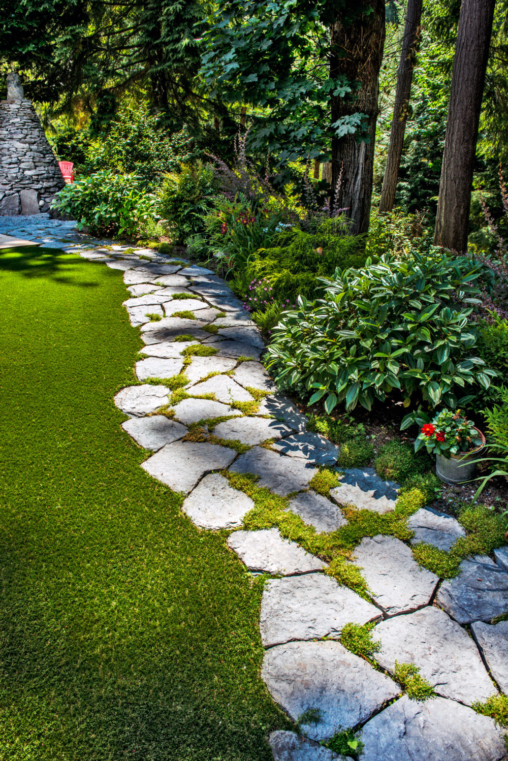 Mossy Flagstone Path