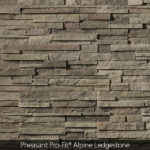 Cultured Stone veneer in dark browns in Pro-Fit Alpine Ledgestone Pheasant manufactured stone at Mutual Materials