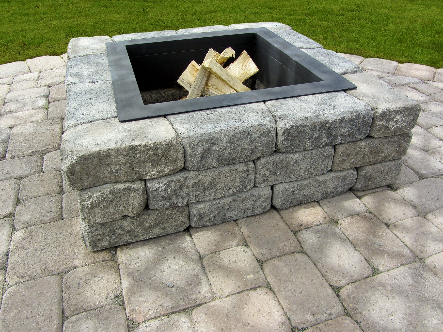 StackStone 39" Square Fire Pit Kit