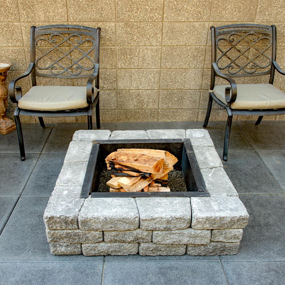 StackStone 39" Square Fire Pit Kit - Image 3