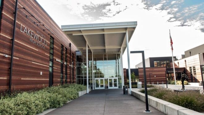custom color blend on lakewood high school