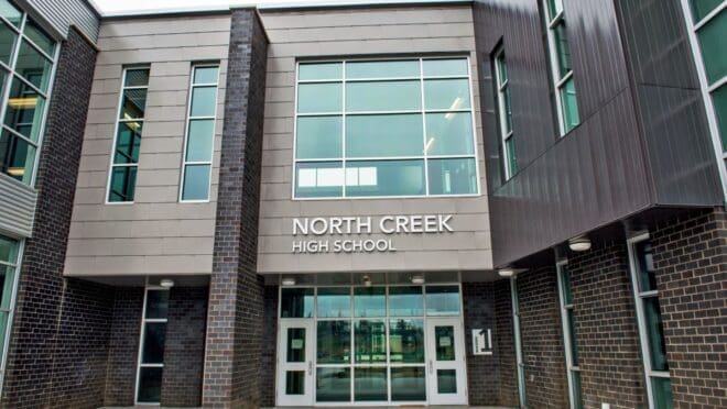 north creek high school entrance