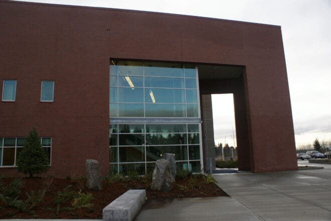 Bellevue High School has a Mutual Materials red face brick veneer