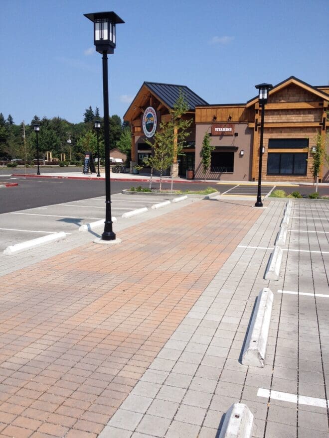 Storm water runoff is controlled with Eco-Priora permeable pavers