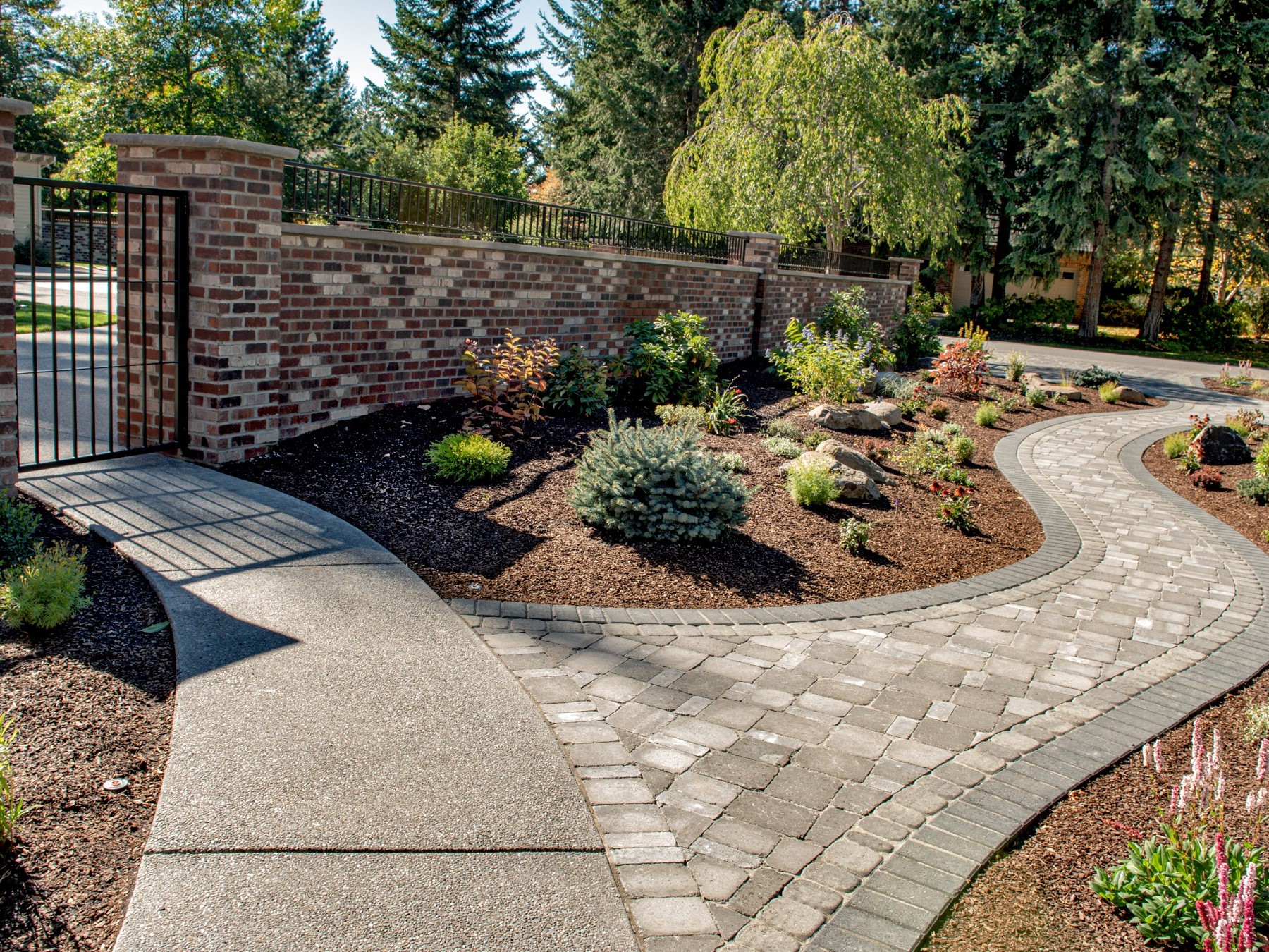 Stone Paver Walkway Designs